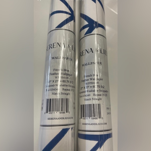 Serena & Lily Wall Decor Serena Lily Feather Wallpaper In French